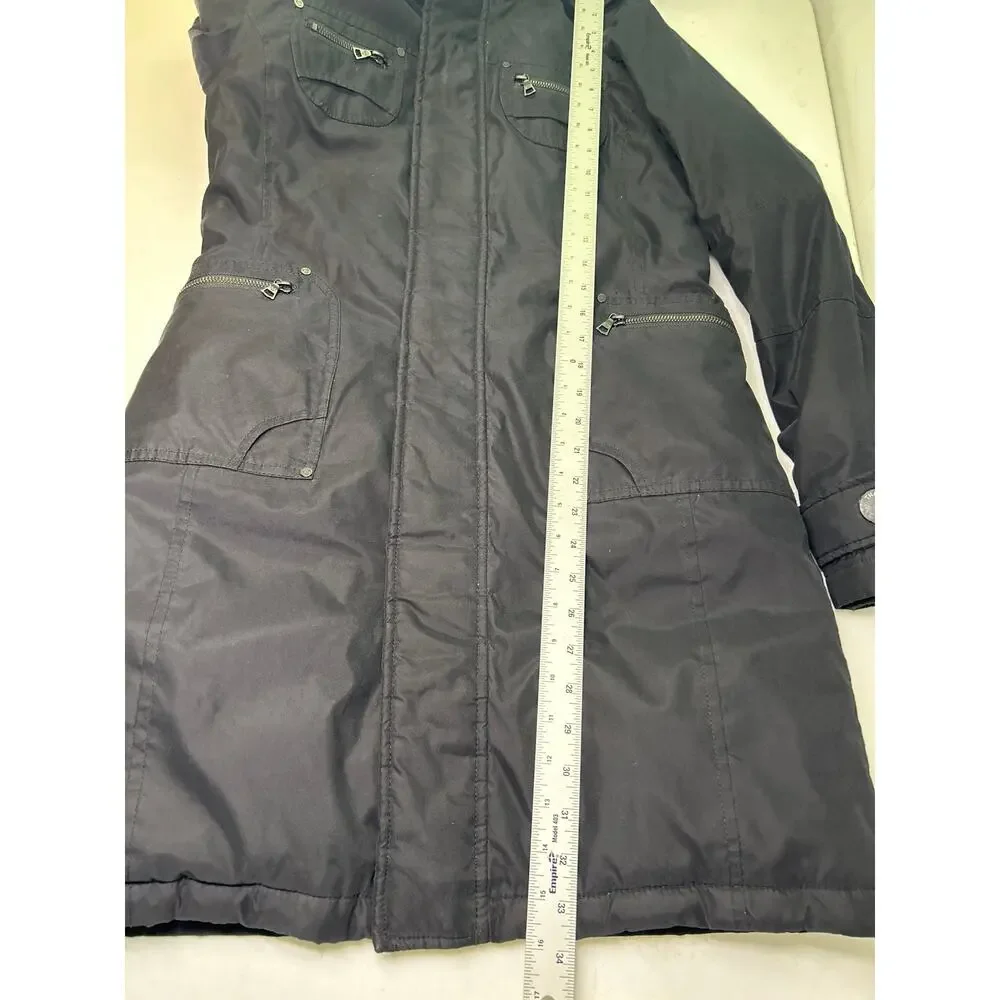 Aritzia TNA Black Verbier Detachable Hooded Winter Puffer Parka Coat. Size S
